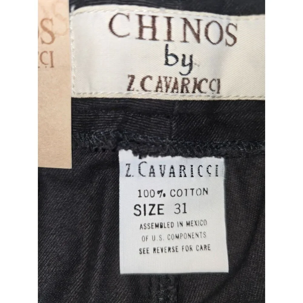 Z. Cavaricci Chino Shorts - Black - Size 31 Waist - Picture 12 of 12